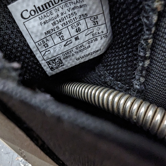 Mens Columbia Yoncalla Mid Boots Sz 13 M Used YM1011 225 Slip Pull On Chelsea - Picture 5 of 7